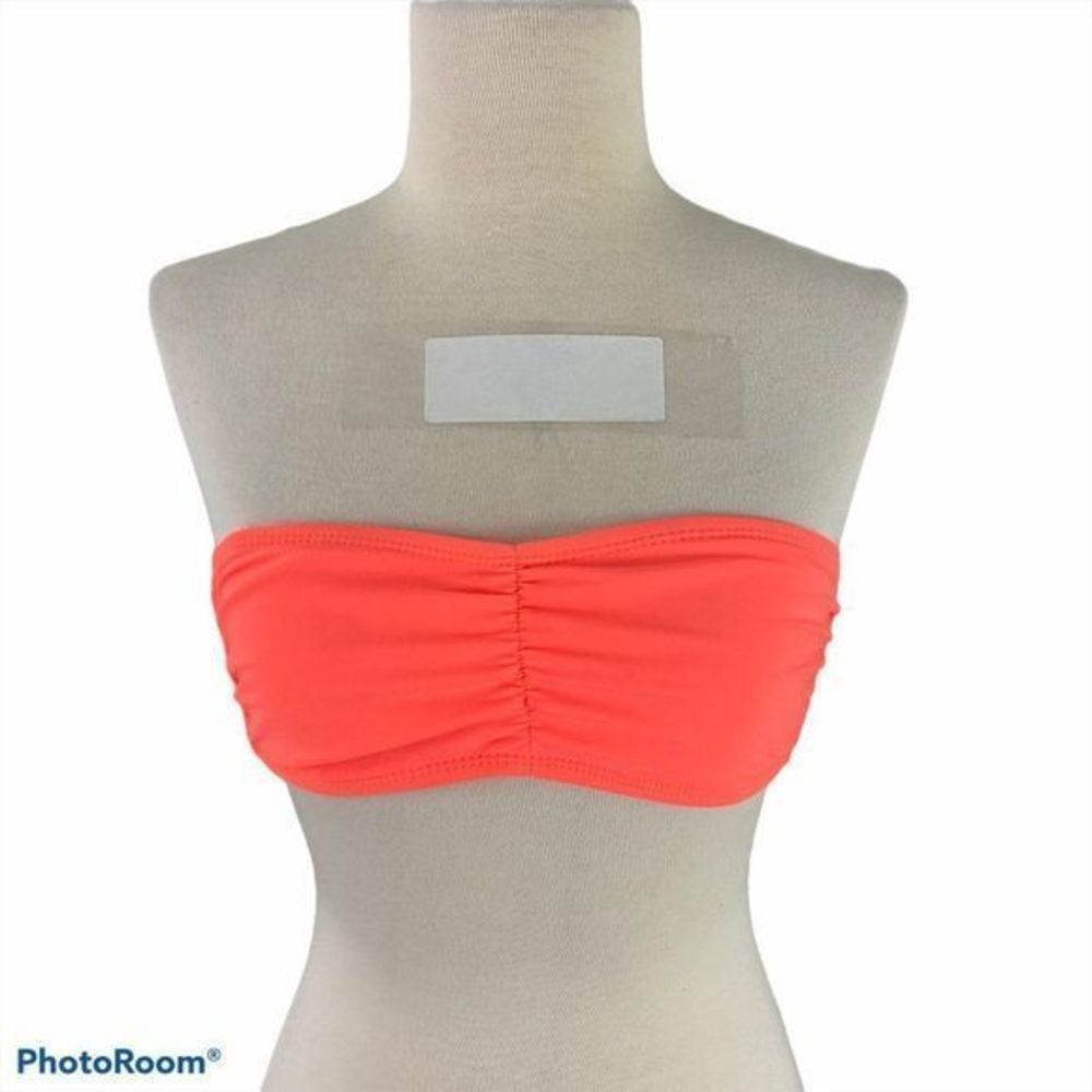 G21‎ Neon Orange Strapless Bikini Top